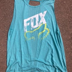 Fox Blue Tank Top